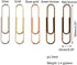Rurili 50 Pieces 50 mm Metal Paper Clips for Office School and Personal Use (Bronze)...