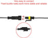 ESUPPORT 1 Pin Way Car Auto Waterproof Electrical Connector Plug Socket Kit with Wire AWG Gauge Marine Pack of 10...