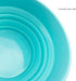 CARTINTS 950ml Collapsible Bowls-Silicone Food Storage Containers-Prep/Storage Bowls with Lids-Silicone Lunch Containers, Ideal for Travel and Cam...