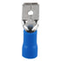Baomain 1/4" Male Quick disconnects Vinyl Insulated Spade Wire Connector Electrical Crimp Terminal 16-14AWG 6.3mm Blue MDD 2-250 Blue (100PCS)...