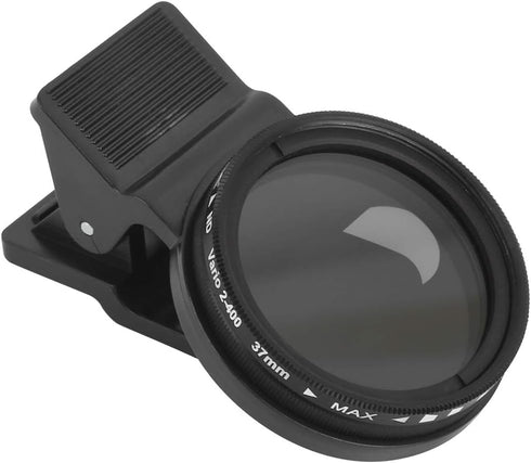 Neutral Density Lens Filter, 37MM ND2-400 Cellphone Camera Lens Filter Kit, Photography Camera Lens Filter with Adjustable Clip, Phone ND Filter f...