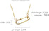 Crystal Paperclip Safety Pin Pendant Choker Necklace for Women Girls 925 Sterling Silver 14K Gold Plated Dainty CZ Diamond Clip Drop Adjustable Ch...