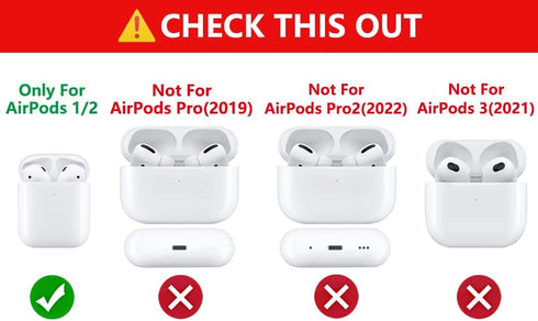 Cleaning Pen with Cute Airpods 1/2 Case and Keychain, Suublg Silicone Airpods Protective Cover with Cleaning Kit for Wireless Charging Case and Ea...