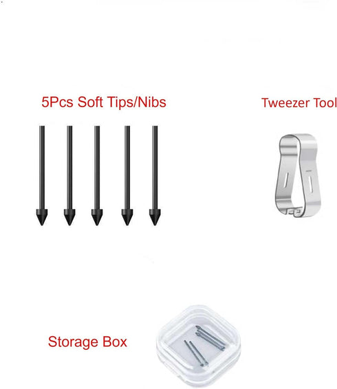 ?5Pack Soft Tips? OEM S22 Ultra Pen Tips,Nibs Replacement for Samsung Galaxy Tab S6 Lite,S7/S7FE,S8/S8+,S9/S9 FE All Verison Stylus S Pen Replacem...