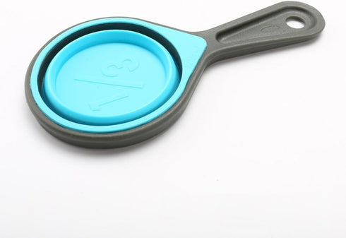 Collapsible Silicone Measuring Cups with 60ml/80ml/125ml/250ml - 4 Piece Set Kitchen Measuring Tools (4 Colors)...