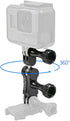Aluminum Alloy 360 Degree Rotation Ball Joint Mount Adapter Swivel Arm Mount Pivot Extension Accessories Compatible with Gopro Hero 13 Black,Hero ...