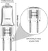 GY6.35 Halogen Light Bulbs 12 Volt 50 Watt, 10 Pack 2 Pin GY6.35 Base Bulb, Replacement T4 Tubular JCD Type Bulb for Ceiling Lights, Table Lamp, C...