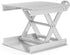 Lab Scissors Jack, Laboratory Support Jack Platform with Black Hand Wheel, Adjustable Stable Aluminum Alloy Lifting Platform, Manual Control Lab L...
