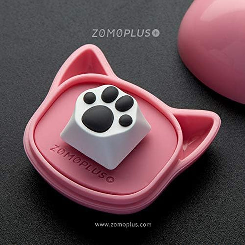 Gaming Keycaps Machinery Keyboard keycaps Cat paw Shape ABS Base (Black/Grey)...