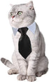 8 Pieces Pets Dog Cat Bowtie Pet Sunglasses Pet Costume Adjustable Formal Necktie Collar for Cats Small Dogs Puppy Grooming Accessories (Black/red...