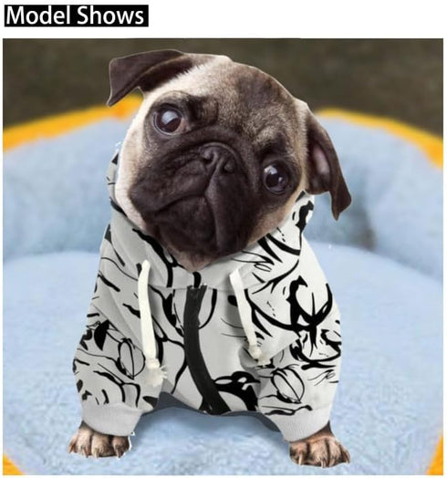 Bohemia Tribal Ethnic Dog Zipper Hoodie Stylish Soft Indian Southwestern Streetwear Hooded Clothes Apparel Costume Sweatshirt Tracksuits Pet Cloth...