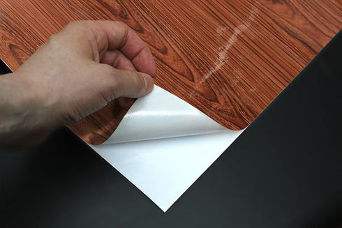 VViViD Red Cedar High Gloss Wood Grain Faux Finish Textured Vinyl Wrap Film for Home Office Furniture DIY Easy to Install No Mess 2ft x 4ft...