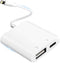 Lightning to USB Camera Adapter for iPhone with Lightning Charging Port USB 3.0 Female OTG Cable for iPad to Connect Card Reader USB Flash Drive U...