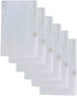 Vinyl Ring Binder Pockets - 9 ½ x 6 Inches - Fits All Standard Ring Binders - Zip Closure to Secure Your Belongings - 12-Pack...