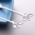 AnSaw 8-Pieces 4.7-Inch Small Coffee Spoons With Leaf Handle(Silver)...