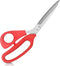 Left Handed Fabric Scissors for Cutting Fabric, Clothing, Textiles, Leather, 22cm Tailor's Scissors, Red...