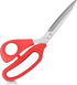 Left Handed Fabric Scissors for Cutting Fabric, Clothing, Textiles, Leather, 22cm Tailor's Scissors, Red...