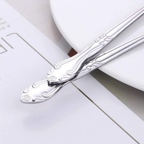 Long Iced Teaspoon 8-Inch Cold Drink Stirring Spoon, BYEGOU 12 PCS Stainless Steel Mixing Spoons Silverware Flatware Set...
