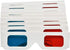3D Paper Glasses, Red and Cyan Anaglyph, White Cardboard Frame, 50 Pairs...