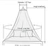 Eimilaly Bed Canopy Mosquito Net, Bed Canopy for Girls Room Decor - Insect Protection Hanging Canopy for Adults, Babies, Outdoor Camping, Pink/No ...