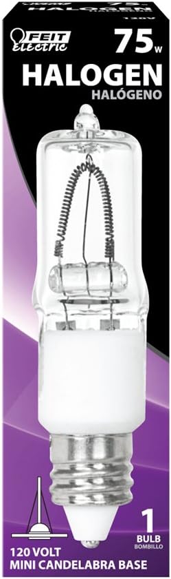 Feit Electric Q75/CL/MC 75-Watt Halogen T4 Bulb...