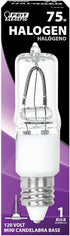 Feit Electric Q75/CL/MC 75-Watt Halogen T4 Bulb...