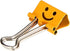 NUOBESTY 40pcs Smiling Binder Paper Clips Paper Binder Clip Black Binder Clips Paper File Clips Folders Colored Smile Binder Clips Paper Folders M...
