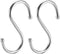 uxcell Stainless Steel S Hooks 2" S Shaped Hook Hangers for Kitchen Bathroom Bedroom Storage Room Office Outdoor Multiple Uses 2pcs...