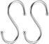 uxcell Stainless Steel S Hooks 2" S Shaped Hook Hangers for Kitchen Bathroom Bedroom Storage Room Office Outdoor Multiple Uses 2pcs...