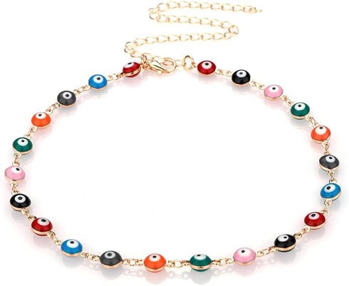 Kercisbeauty Evil Eyes Choker for Women Gold Necklace for Party Gift Her Jewelry...