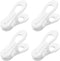 20 Pcs Multi-Purpose Clips for Hangers, White Clothes Hanger Clips, Standard Plastic Hanger...