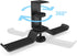 aceyoon Headphone Stand, Under Desk Hanger, Dual Headset Holder, Table Hook for Bag/Backpack/Gaming Headphone, 360 Rotatable, Black...
