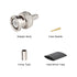 10 Pack 50 Ohm BNC Male Crimp Connector,BNC/Q9 Connector for RG58/RG142/RG400/LMR195/KSR195/3D-FB Cable...