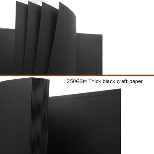 Enyuwlcm Linen Hardcover Small Scrapbook with Black Pages 4 x 6 Handmade Photo Album DIY Album Book Suitable for School Kids Boy 40 Pages Coffee...