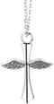 Cross Pendant for Car Rear View Mirror Decor Hanging Ornament Stainless Steel Angel Wings Cross Necklace Amulet Jewelry Men Boys Christian Gift...
