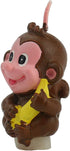 TIHOOD Creative Little Monkey Cartoon Birthday Candle, Smokeless Cake Candle and Party Supplies, Hand-Made Cake Topper Decoration, Great Gift...