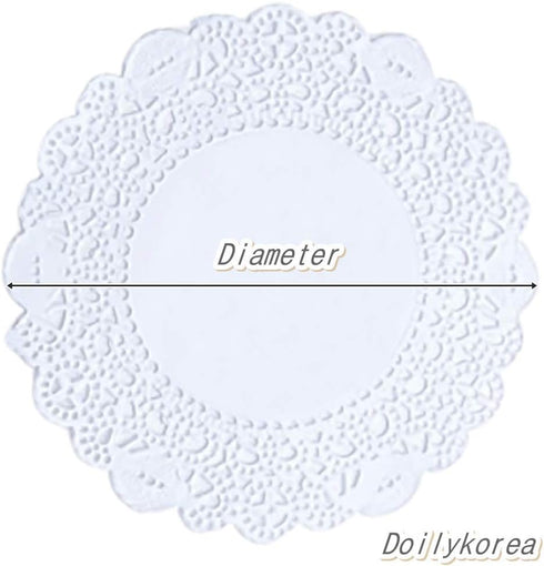 Premium disposable Rectangular paper doilies 250sheets -Non-Dust, Clean Cut, Simple design - Lace Doily : Party/Wedding- Table ware (ROUND - 4.5",...