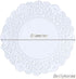 Premium disposable Rectangular paper doilies 250sheets -Non-Dust, Clean Cut, Simple design - Lace Doily : Party/Wedding- Table ware (ROUND - 4.5",...