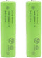 3.7Volt 2Pcs Rechargeable Battery 2000mAh Button Top Batteries for Headlamp,LED Flashlight,Mini Fans etc(Green)...
