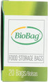 (3 Pack) BioBag Resealable Food Storage Bags, 20 Quart (7 IN x 8.7 IN) Bags per Box (Total 60 Bags)...