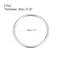uxcell O Ring Buckle 45mm(1.8") ID 3mm Thickness Zinc Alloy O-Rings for Hardware Bags Belts Craft DIY Accessories, Silver Tone 2pcs...