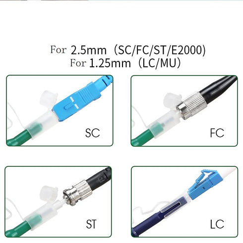 2pcs Fiber Optic Cleaner - for 1.25mmLC/MU 2.5mm SC/F C/STE2000 Glass Fiber Cleaning Pen - for Fiber Optic Connectors Cleaning...