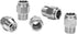Push to Connect Fitting - 304 Stainless Steel Male Straight 1/2" Tube OD x 3/8" NPT Thread Pneumatic Push Lock Fitting (Pack of 5)...