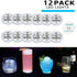 LOGUIDE LED Light Up Coasters,LED Bottle Lights, Bottle Glorifier,LED Sticker Coaster Discs for Drinks,Flash Cup Coaster Flashing Shots Light (Coo...