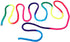 Gymnastics Art Rope, 2.8m/110inch Nylon Rainbow Color Rhythmic Gymnastics Rope Solid Competition Arts Training Rope Gymnastic Skipping Rope for Ex...