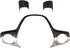 ruihe 3PCS Carbon Fiber Color Steering Wheel Cover Trim Fit for Ford Focus Escape C-max cmax...