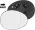 X AUTOHAUX Mirror Glass Heated with Backing Plate Passenger Side Right Side Rear View Mirror Glass for BMW for Mini Cooper 2007-2015...