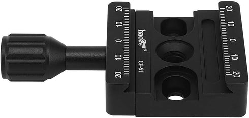 Haoge CP-51 50mm Screw Knob Clamp Adapter for Quick Release QR Plate Camera Tripod Ballhead Monopod Ball Head Fit Arca Swiss...
