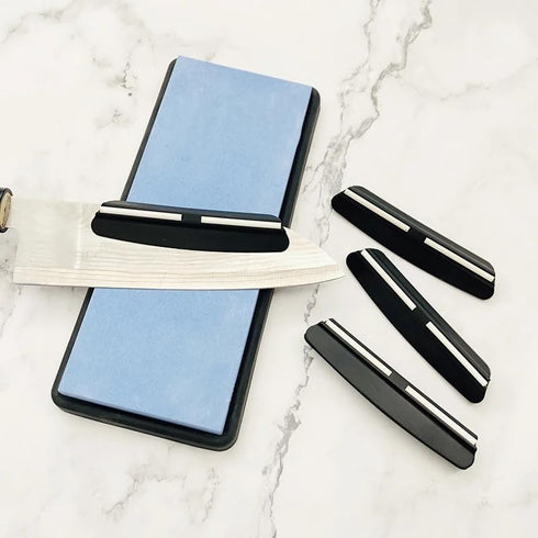 4 Pcs 15 Degree Professional Knife Sharpening Guides, Black knife sharpener Angle Guide, Perfect Assistance for Grinding Knife Blade,for Kitchen, ...