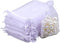 G2PLUS Organza Bags 5×7 Inches, 100PCS White Organza Gift Bags with Drawstring, Sheer Mesh Jewelry Pouches, Sheer Candy Bag for Christmas, Wedding...